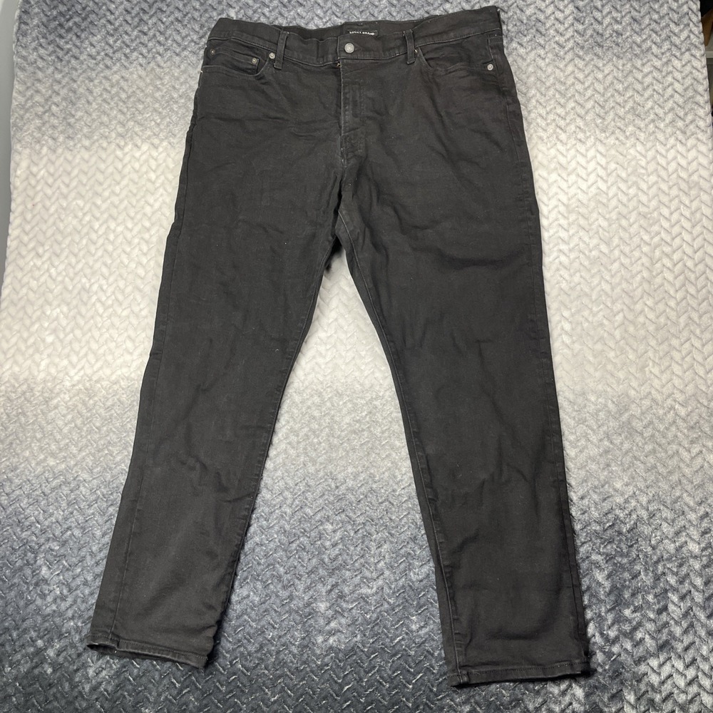 LUCKY BRAND 410 ATHLETIC SLIM Black Denim Jeans Size 42 X 32